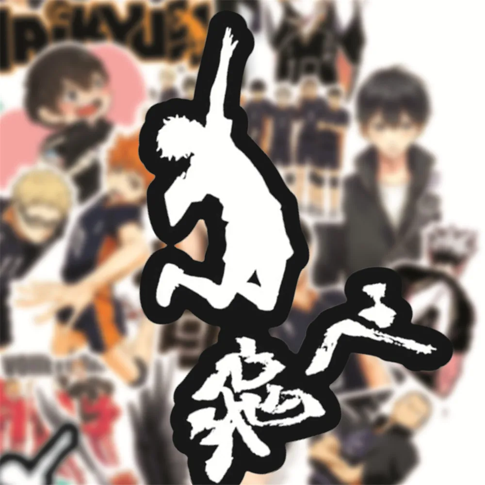 50 шт./упак. мультфильм Японское Аниме Haikyuu! Граффити наклейки для багажа ноутбука