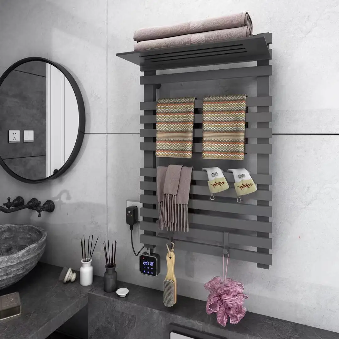 bathroom accessories smart home tuya app electric towel warmer rack temperature control time control smart towel dryer free global shipping