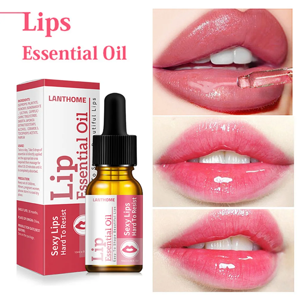 

10ml Lip Plumper Mineral Oil Repair Remove Dead Skin Anti Wrinkle Lighten Lip Lines Essential Oil Moisturizing Lip Care Essence