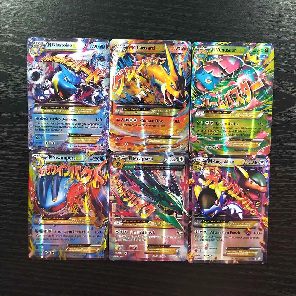 Настольная игра TAKARA TOMY Pokemon Cards 30 Mega Deck коллекция боевых блестящих карт детские