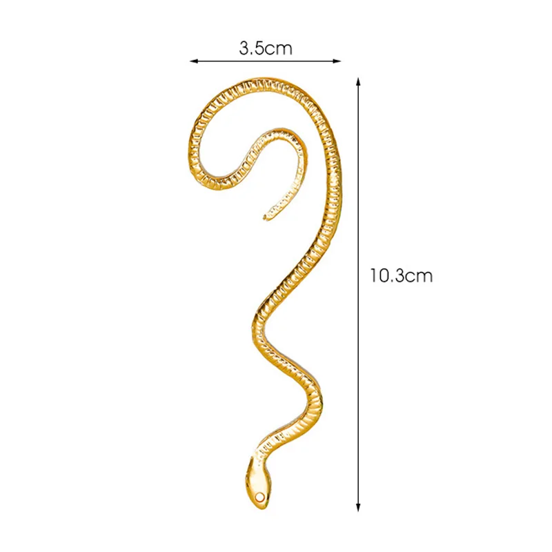 Женские винтажные серьги-каффы в виде змеи | Украшения и аксессуары