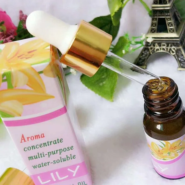 lily DEKAXI 300ml Essential Oil Diffuser Air Humidifier Aromatherapy Electric Aroma Diffuser Mist Maker with Night Light for Home - Цвет: lily