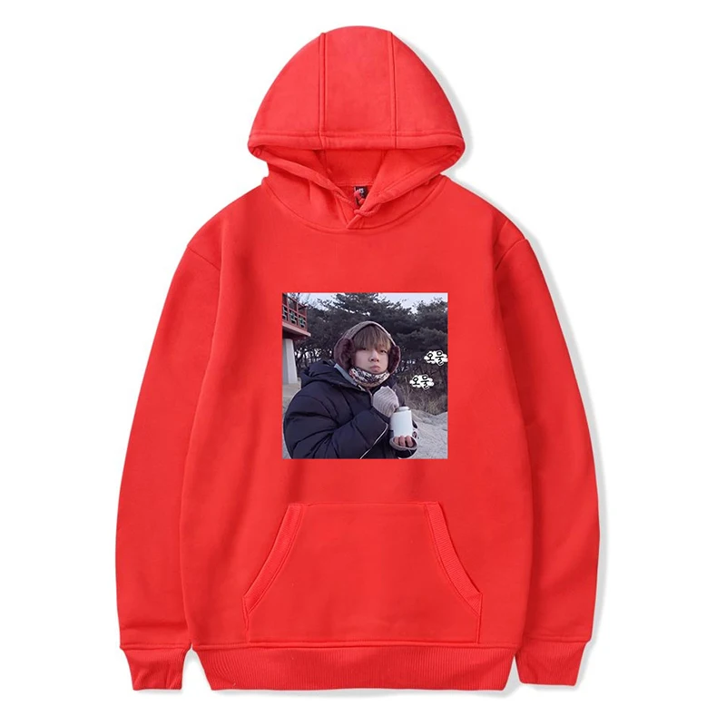 

New Fashion Member Kpop Hoodies Sweatshirts V Costume Men Women Hooded Pullover Tops Long Sleeve Unisex Hoodie Hoody Tracksuit