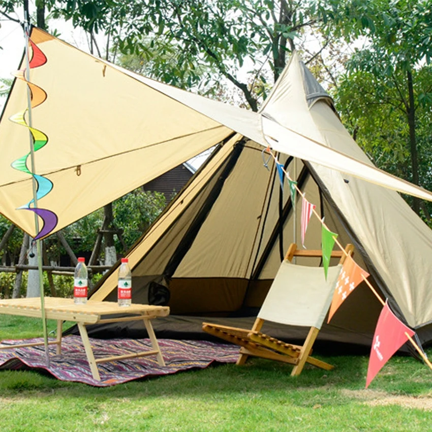 

waterproof 6m luxury glamping tipi tent with stove hole tents for events outdoor tent