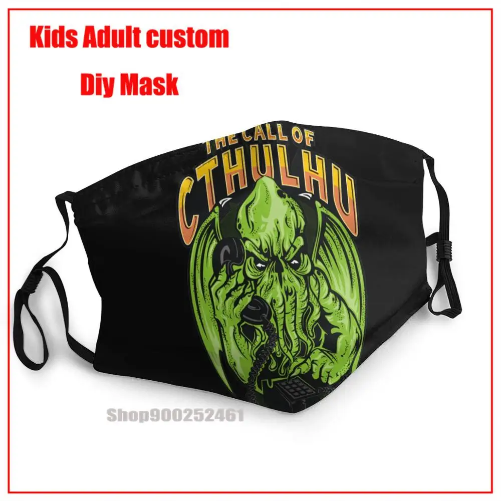 

Маска для лица CALL OF CTHULHU «сделай сам», модная маска для лица s, моющаяся многоразовая маска для лица, маска для рта для взрослых с забавным диз...