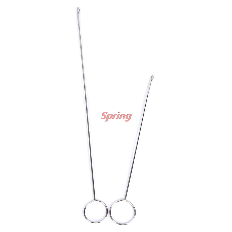 

New 1/2pcs Stainless Steel Sewing Loop Turner Hook For Turning Fabric Tubes Straps Belts Strips For Handmade DIY Sewing Tools