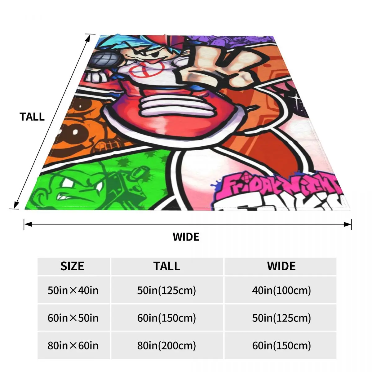 Пятничная ночь Funkin постер одеяло Музыка Ритм игра супер мягкое модное покрывало