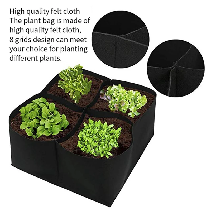 

Felt Garden Grow Bag Outdoor Vegetable Planter Garden Pots Grow Bags Garden Living Bag Fabric Grow Pot Gardening Supplies