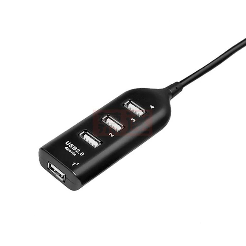 Адаптер-хаб с разделением на 4 порта USB 2.0 высокой скорости для ПК, ноутбуков и компьютеров на Windows Vista, XP, 2000, 98.