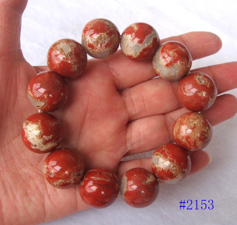 Браслет из натуральной красной яшмы ювелирные украшения для мужчин и женщин