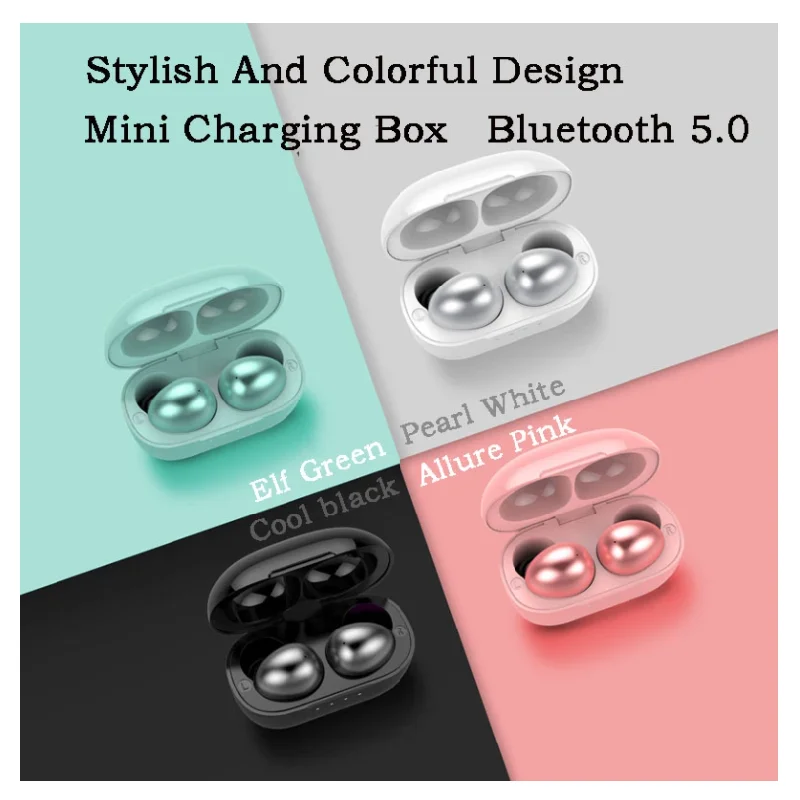 

TWS wireless bluetooth earphone mini high fidelity sports waterproof wireless headset HIFI stereo touch earbuds for Android iOS