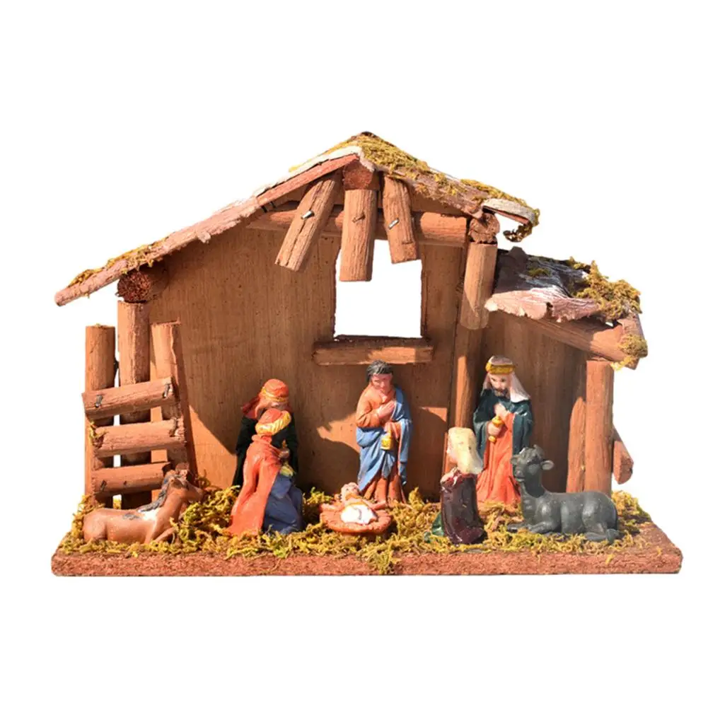 

Holy Nativity Set The Nativity Scene Resin Stable Christmas Nativity Scene For Home Office Indoors Outdoors Jesus Sculpture D