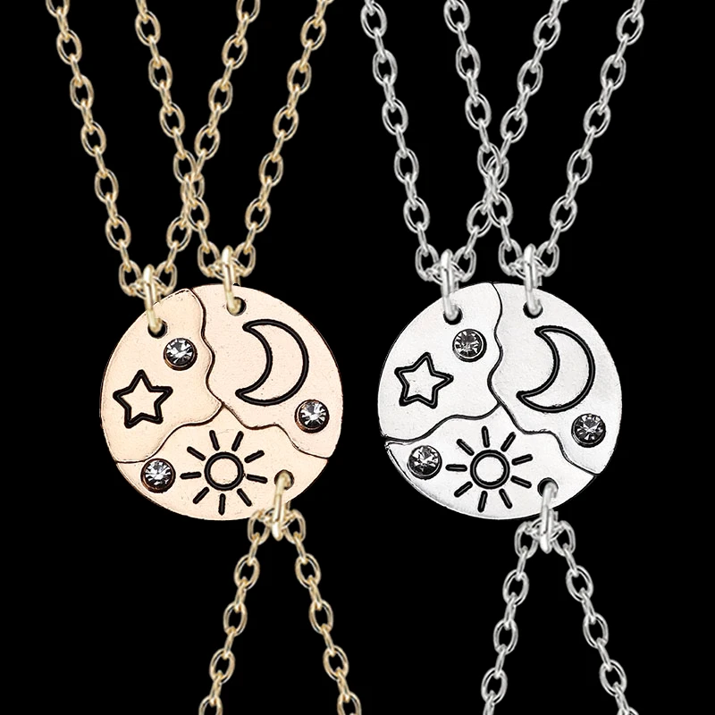 

Цепочка с подвеской в виде звезды, луны, солнца, для мужчин и женщин