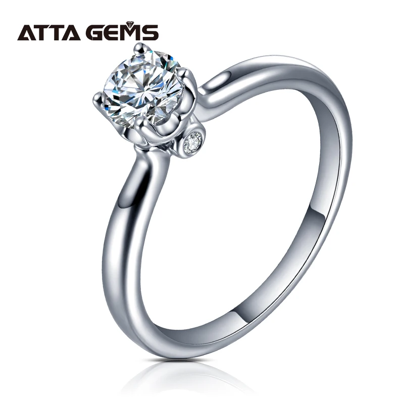 

Твердый Серебряный 0.5ct лабораторный Выращенный бриллиант D цветной VVS1 Сердца и стрелы бриллиант с муассанитом 4 зубьев бриллиант