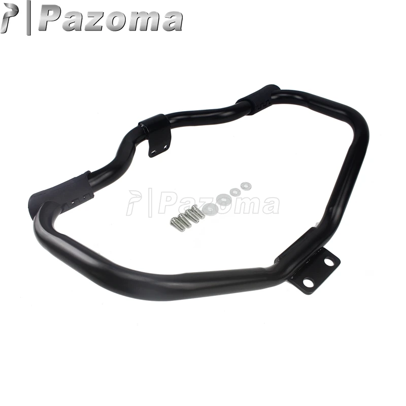 Matte Black Черный мотоцикл шоссе Крушение Бар передняя защита двигателя для Harley Sportster 1200 883 XL 48 72 Железный 883 XL883N SuperLow XL883L - Цвет: Matte Black