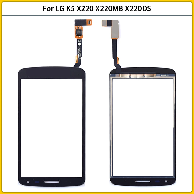 50 Uds nueva para LG K5 X220 X220MB X220DS Touch Sensor de Panel de pantalla digitalizador LCD cristal frontal exterior lente pantalla t&aacute;ctil reemplazar-0