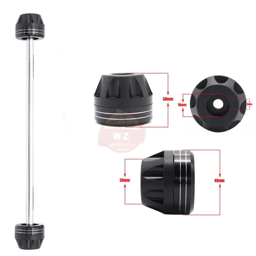 

For HONDA CBR 600RR CBR600RR 2007-2015 Motorcycle Front Axle Fork Wheel Protector Sliders Falling Protection