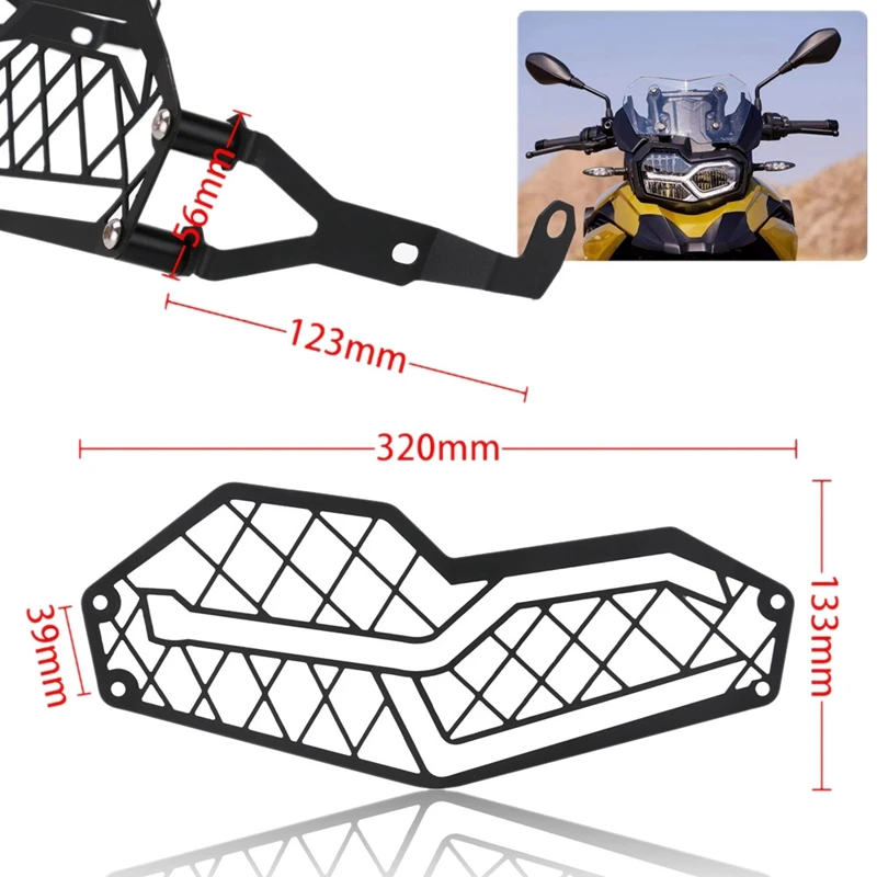 Для BMW F850GS F850 F750 GS F750GS F 750 2018-2019 мотоциклетная фара защитная решетка гриль крышка