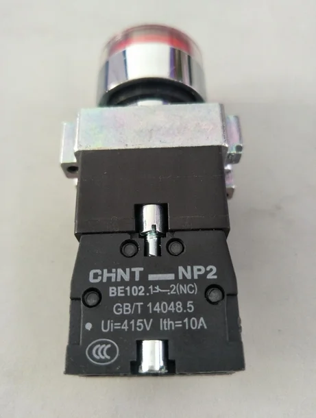 10 шт. Chint NP2 серии NP2-BW3462 красный светодиодный кнопочные переключатели брендовые