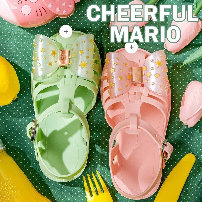 

Summer Boys Casual Roman Slippers Children Sandals Baby Girls Toddler Soft Non-slip Princess Shoes Kids Candy Jelly Beach Shoes