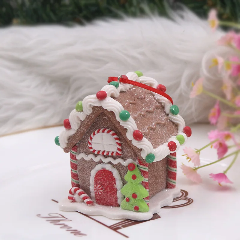 7cmx5 8cmx15cm christmas small house pendant creative christmas decoration pendant navidad desktop ornaments home decor free global shipping