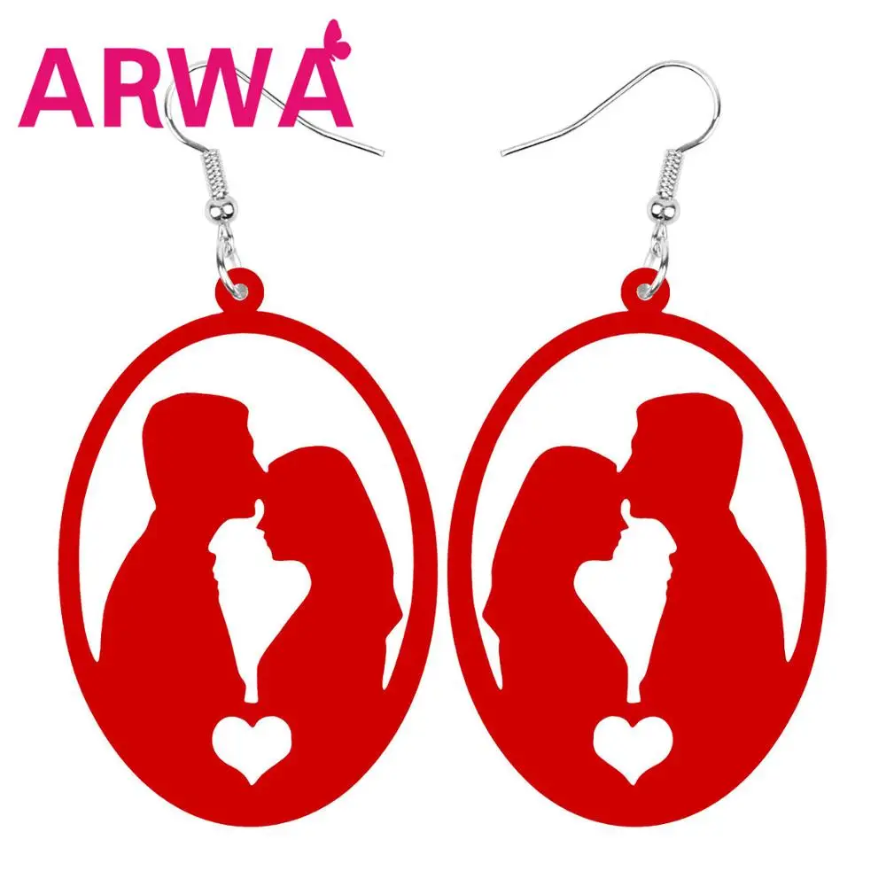 ARWA акриловые большие круглые овальные полые на День святого Валентина любовник