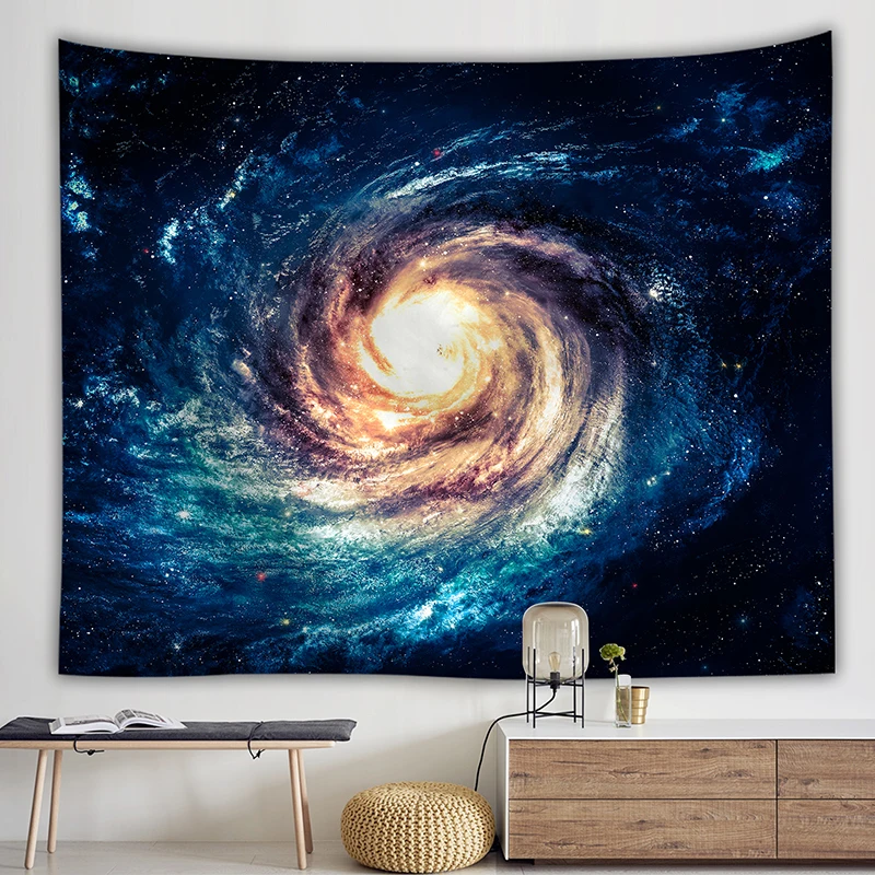 

Galaxy Psychedelic tapestry Wall Hanging Galaxia Decorativa Space Pattern Wall Rug Home Decorative Tapestries