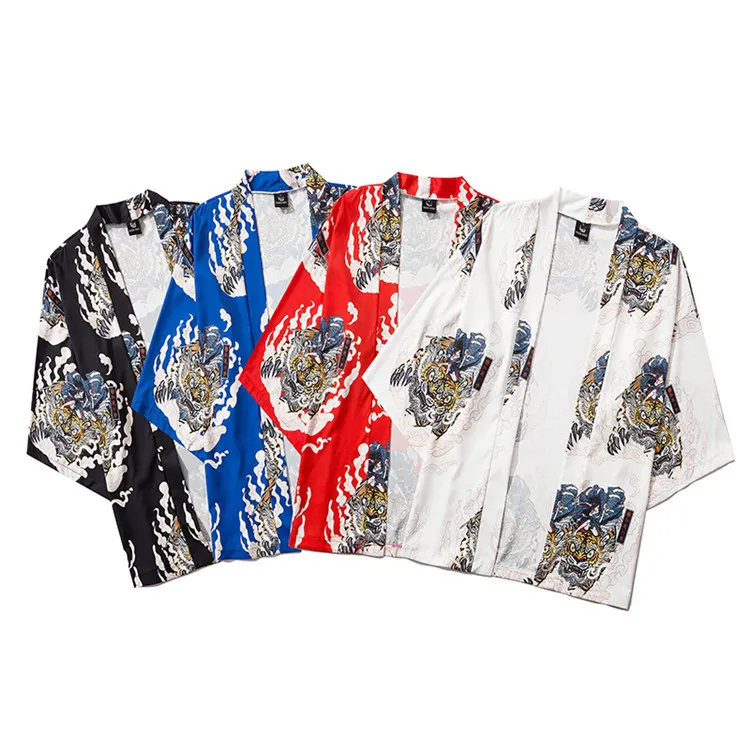 

Japanese kimono cardigan men haori yukata male samurai costume clothing kimono jacket mens kimono shirt yukata haori