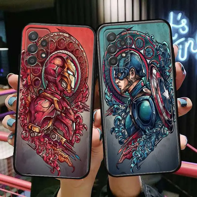 Чехол для телефона Iron Man VS captain для Samsung Galaxy A70 A50 A51 A71 A52 A40 A30 A31 A90 A20E 5G a20s