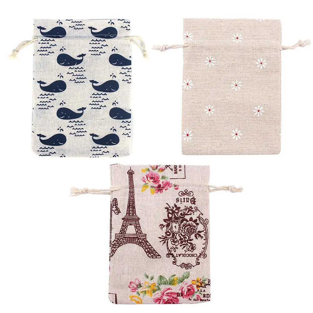 

20PCS Cotton Bag 10*14CM Fashionable Soft Drawstring Pouch Environmentally Friendly Gift Bag