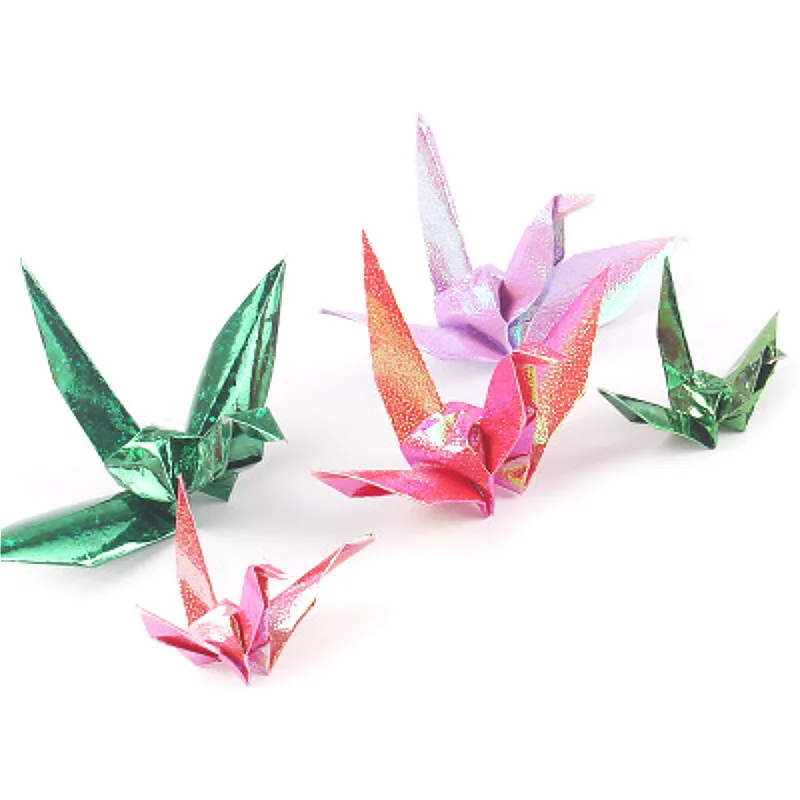 DCM квадратная бумага Оригами с одной стороны лазерная складная цветная рисунком