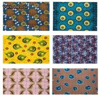 africa nigerian prints batik fabric real wax patchwork sewing dress craft cloth polyester high quality ankara tissu
