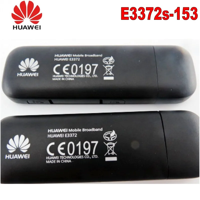 Unlocked HUAWEI E3372 E3372s-153 150Mpbs 4G LTE USB Dongle +4G lte antenna 35dBi CRC9 For E3372 4G LTE FDD MODEM