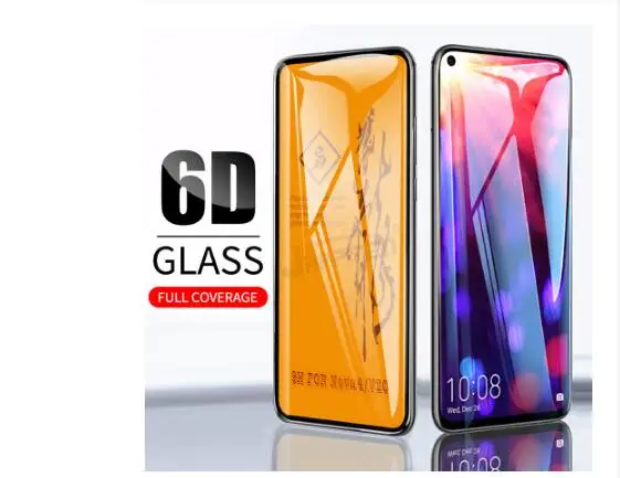 

10 шт. 6D полное клеевое закаленное стекло для Huawei P30 Honor 10 Play View 20 Nova 3 3i Mate 20 P20 Lite Pro Y9 2019 защита для экрана