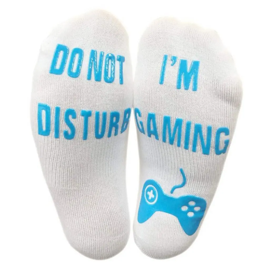 

Socks Game Console Socks Short Tube Dispensing Non-slip Socks Unisex I Am Playing Games Text Cotton Socks