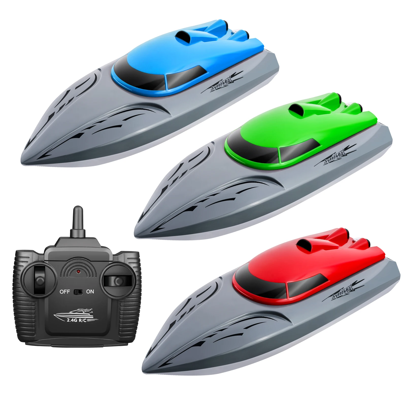 

806 2.4G RC Boat Radio-controlled boat PVC Fishing Boats Toy For Dual motor 20KM/h High Speed RC Racing boat Gift for Kids
