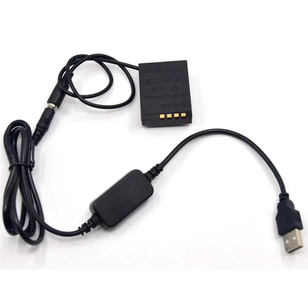 Мощность банк 5В USB Кабель адаптер + CP W126 NP муфта поддельные аккумулятор для Fujifilm X