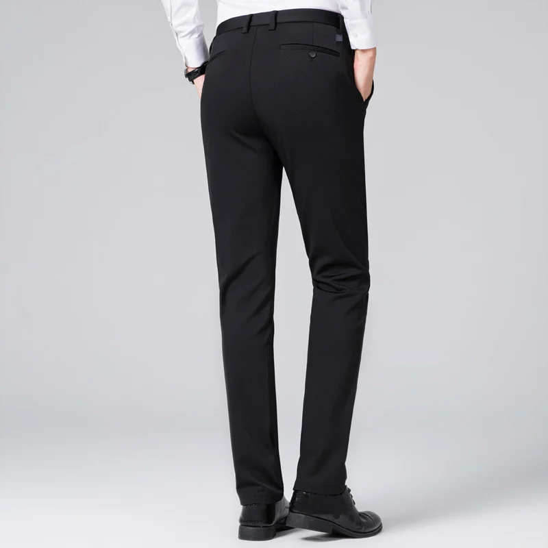 Лидер продаж эластичные повседневные зимние длинные брюки мужские облегающие