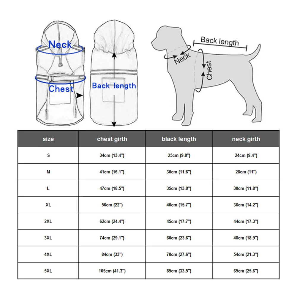 Непроницаемая одежда с принтом в виде собак Водонепроницаемый светоотражающий