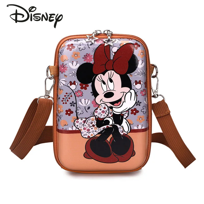 

Disney Cartoon Mickey Girls Shoulder Messenger Bag Large Capacity Multifunctional Mobile Phone Storage Bag Ladies Messenger Bag