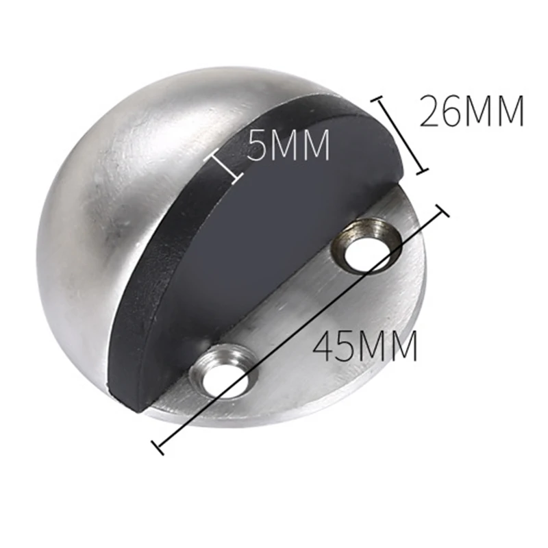 Клейкий стоп для двери стальные наклейки в форме полумесяца дверные