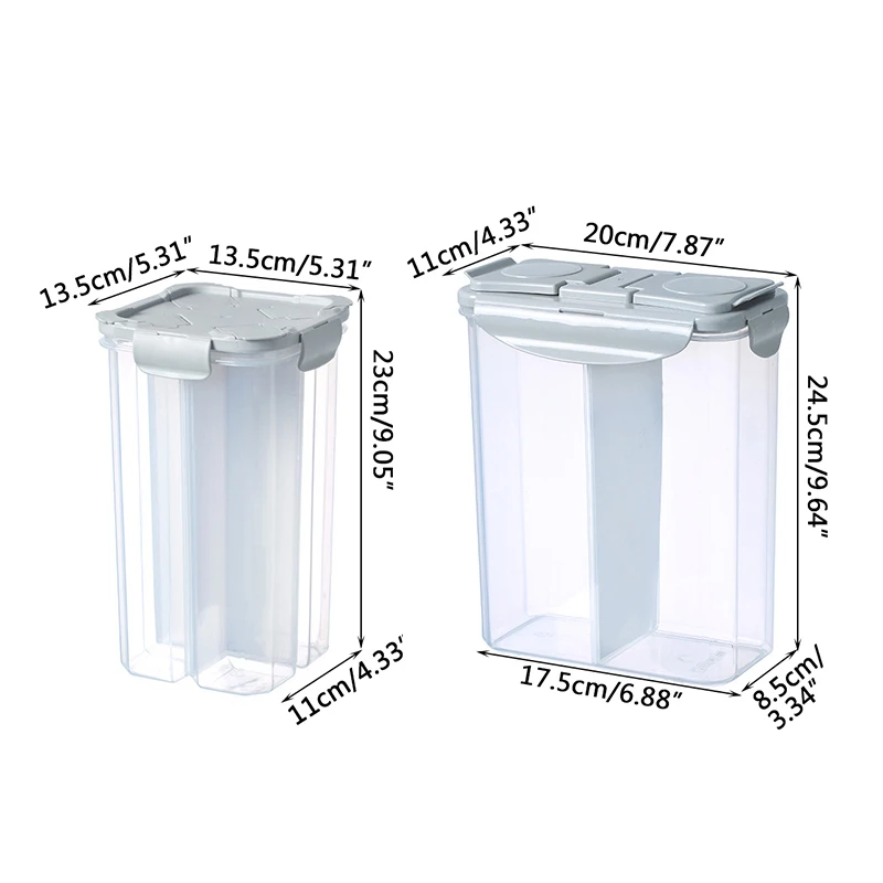 

Food Sealed Tank Kitchen Organizer Storage Container Cereal Dispenser Storage Box Household Large Plastic Can Box