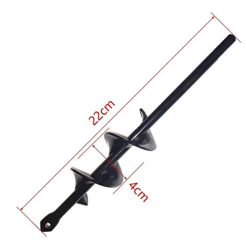 

Ground auger drill bit short stem plant twist drill bit screw rod garden vegetable loosening drill bit