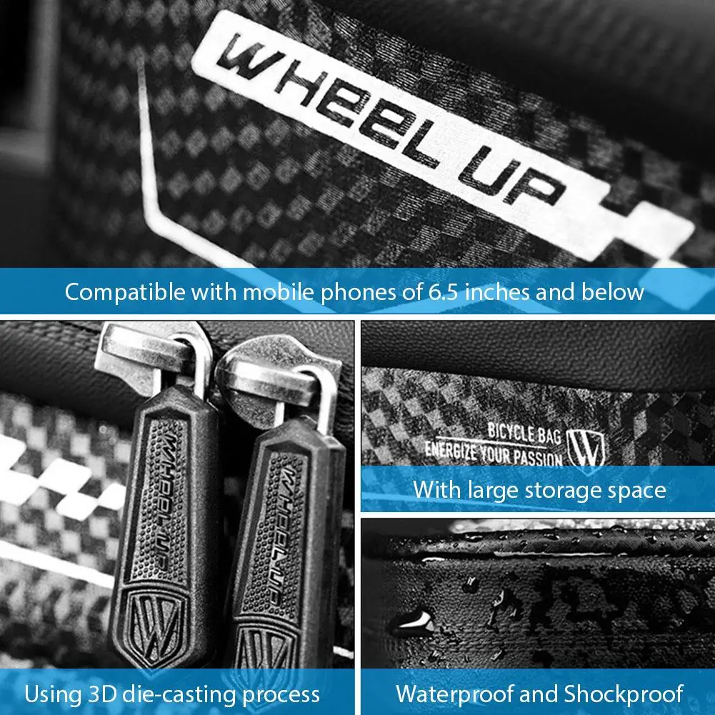 

Bike Bag Front Phone Riding Bags For Bicycle Tube Waterproof Touch Screen Saddle Package For Below 6.5 Inch Cycling Accessories