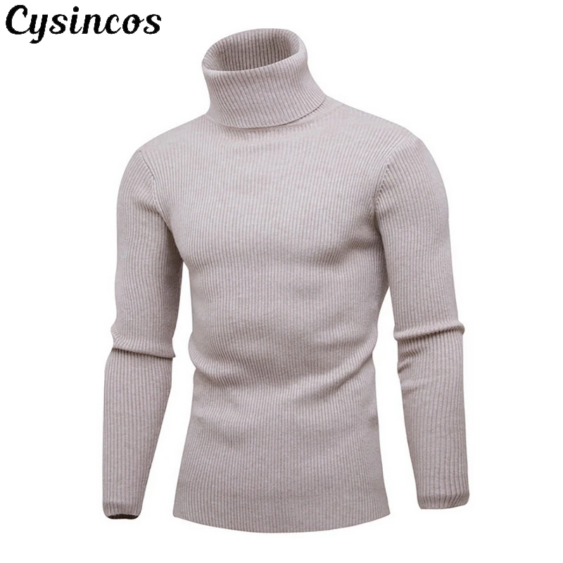 CYSINCOS новый уличный мужской зимний теплый хлопковый пуловер с высоким воротом