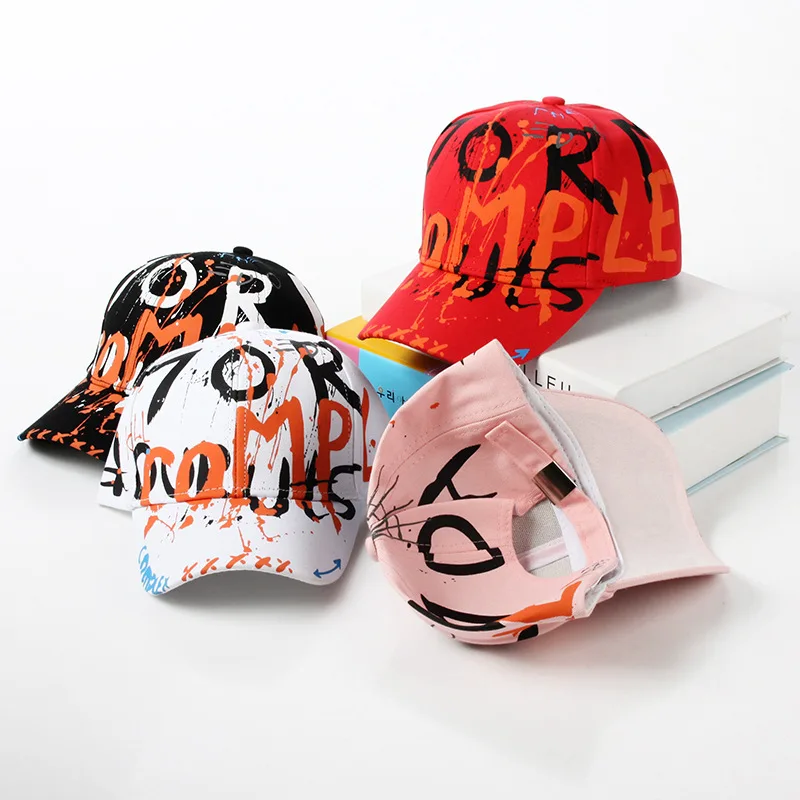 

Fashion Personality Graffiti Baseball Cap All-match Casual Adjustable Sport Caps Korean Paternity Cotton Summer Outdoor Sunhat