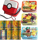 Альбом для карт Pokemon, коробка для хранения, английский, испанский, V VMAX GX, тренер, Лидер продаж, детская боевая игра, блестящая фотография