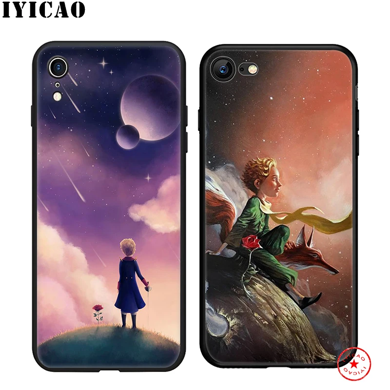 Мягкий чехол для телефона IYICAO The Little Prince iPhone 11 Pro XR X XS Max 6 6S 7 8 Plus 5 5S SE силиконовый TPU |