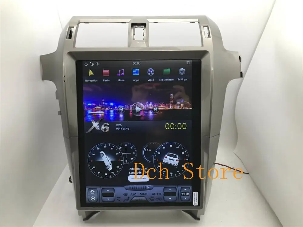 15 дюймов вертикальный Тесла стиль Android 8,1 Авто DVD gps навигация для lexus GX GX400 GX460- PX6 CARPLAY rom радио