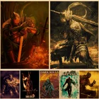 Винтажный игровой плакат Темные души 3, декоративная картина на холсте, Настенная картина на холсте, Декоративные плакаты и принты